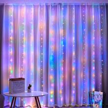 1pc USB Powered Curtain LED String Light, 8 Modes Festive Lighting, Atmosphere Lamp For Indoor Wedding Birthday Party Bedroom Window Living Room Decor (Remote Control Excluded) - USB Curtain Light - View 21