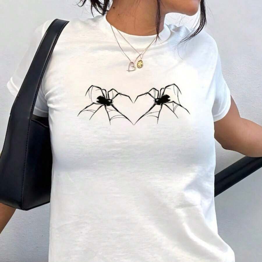 2026 New Arrival St. Patrick's Day Women's "Drinks Well With Others" Crop Top, White Crew Neck Short Sleeve Cropped T-Shirt, Green Text Print Slim Fit Top For Irish Festival & Party Outfits, Camiseta De Moda Para Mujer - 白色 7 - 查看 1