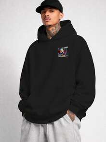 Oversized Sweatshirt L.A Los Angeles City Unisex Ref4723 - 黑色 - 查看 2