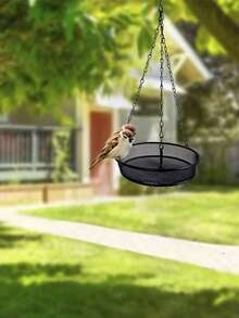 1 Stück Hänge-Vogelfutterstation, große Kapazität Outdoor Hänge-Vogelfütterungsstation, Kolibri-Futterstation für den Balkon, Anti-Eichhörnchen automatische Vogelfutterstation - Einheitsgröße - Übersicht 4