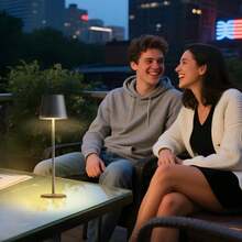 Cordless Table Lamps Rechargeable, 3 Adjustable Height, 5000mAh Battery Operated, 3 Colors Smooth Dimming, Portable LED Waterproof Table Lamp For Dining, Bedroom, Outdoor - Gold - View 6