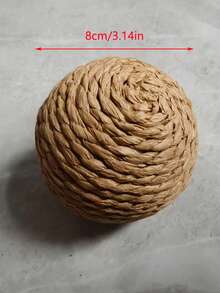 1pc Cat Toy Sisal Ball, Extra Large Self-Entertaining Stress Relief Chew Toy, Scratch Stick Cat Ball For Cats - Multicolor - View 9