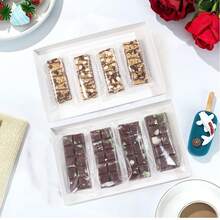 100个3x6英寸格兰诺拉麦片棒包装袋，蛋糕棒棒糖包装袋，棉花糖独立包装玻璃纸袋，适用于零食、谷物棒、饼干、马卡龙、肥皂、巧克力松露等。 - 查看 5