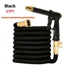 1 Juego de Manguera de Jardín Flexible y Expandible de 3/4" con Pistola Rociadora, Herramienta de Lavado de Autos de Alta Presión, Válvula de Control Ajustable, Sistema de Riego de Plantas con Boquilla Rociadora, Kit de Limpieza para Jardinería y Césped - Multicolor - Ver 26