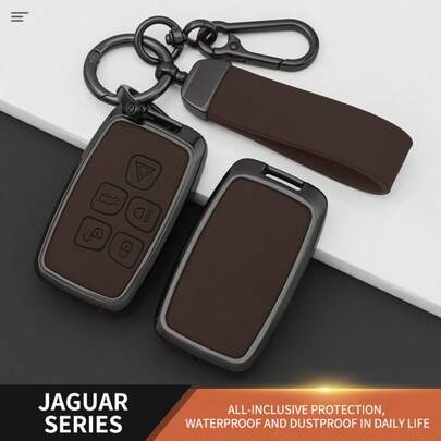 Premium Smart Remote Key Fob Cover Compatible With Land Rover Range Rover Sport Evoque Freelander Velar Discovery 4 & XE XJ XF Key Protector