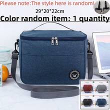 1pc/2pcs Kitchen Storage & Travel Food Container, Square Bento Box Bag Insulated Lunch Bag, Picnic Bag, Bento Box Tote Bag, Pouch-In-Pouch, Reusable Insulated Lunch Bag, Bento Bag, Bento Box Tote - Multicolor - View 24