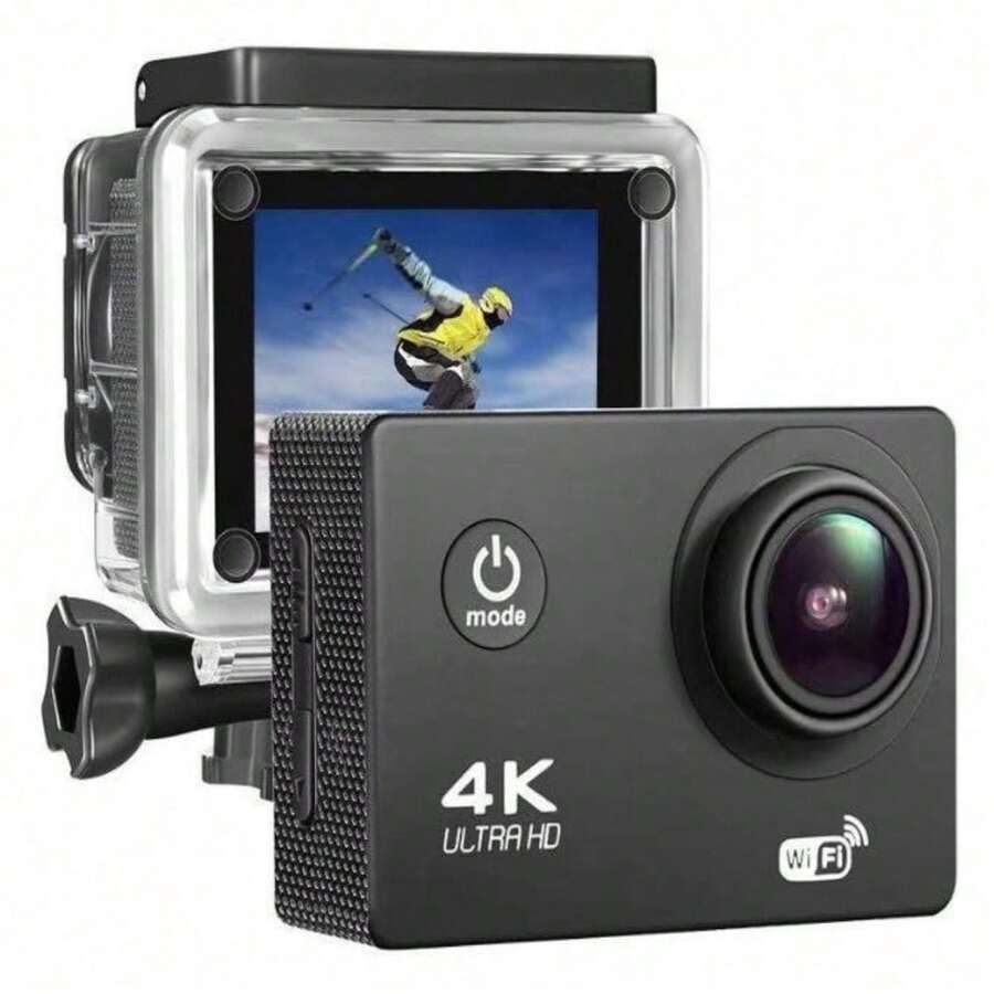 Camara GO PRO de Accion 4K Ultra HD Resistente al Agua Sumergible - Negro - Ver 1