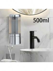 时尚壁挂式皂液器 – 500毫升手动液体洗手液分配器，适用于浴室、厨房、酒店和办公室 - 多色 - 查看 4