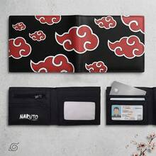 1个热血卡通动漫火影忍者钱包，时尚个性漩涡鸣人，黎明组织红云钱包 - 彩色 - 查看 4