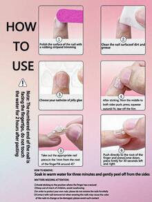 10片手工法式短款美甲贴纸。这款人造指甲套装包含白色、粉色、金色、蓝色和黄色等多种款式，风格可爱甜美。每片指甲贴纸都饰有手绘藤蔓图案，蜿蜒于金属质感的法式边缘，并点缀着金色和钻石蝴蝶结。套装内含全套美甲工具，适合女士和女孩使用，杏仁形设计方便粘贴。 - 白色 - 查看 9