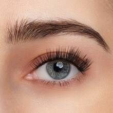 40片装 BEYELIAN 睫毛簇 10-14mm 单簇假睫毛 嫁接自然妆效 柔软可重复使用 黑色超细睫毛带 DIY 睫毛嫁接（款式 C05 混合透明睫毛带） - C - 查看 5