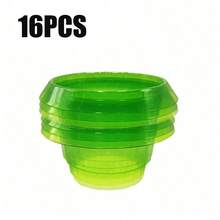 8/16pcs Plant Slug Collars Protection Set Green Round Snail And Slug Protective Cover Reusable Plastic Plant Covers For Indoor Garden Planter Plants Seedlings Protects Plants To Get Better Animal Snails Insects - Round - View 15