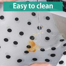 4/6/8pcs Multi-Functional Anti-Moisture Mats, Fridge Liners, Drawer Liners, Cabinet Liners, Waterproof, Anti-Dust, Trimmable, Suitable For Fridge, Cabinets, Drawers That Are Often Damp And Hard To Clean - Colorful Dots and Black Dots - View 10
