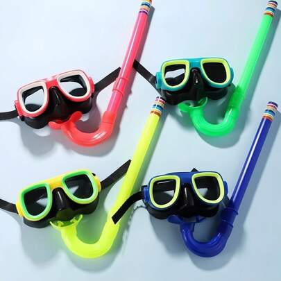 1pc Adult Universal Anti-Fog Anti-Leak Diving Mask With Nose Cover, Dry Top Diving Mask Suitable For Teenagers, Anti-Fog Full Vision, Teenager Swimming & Diving Set
