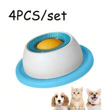 Interactive Dog Licking Toy, Slow Feeder, Puppy Training Puzzle Toy, Cat Feeding Cage Accessory, Pet Licking Mat, Yogurt Licking Plate, Interactive Slow Feeder Bowl For Dogs & Cats - Promotes Dental Health, Anti-Spill Slow Feeder, Cat Toy, Satisfies Appetite, Relieves Boredom - 50毫升 - 查看 12