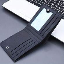 1pc Father's Day Pattern Coin Purse, Father's Day Text Wallet, Multi-Card Slot Card Holder Casual Wallet, Suitable As Father's Day Gift, Dad Gift, Gift Giving - Multicolor - View 4