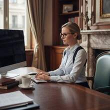 1 Black Adult Back Support Strap With Adjustable Upper Back Upright Support, Made Of Black Polyester Fiber Material With Shoulder Straps And Lumbar Support, Ergonomic Design, Comfortable And Breathable Structure - Black - View 4