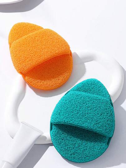 超大号吸水膨胀洁面海绵，巨型拖鞋形面部及身体清洁垫，温和去角质