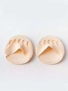 1双/5双/10双装 女士夏季高跟鞋前脚掌垫，半趾隐形防滑袜 - 彩色 - 查看 3