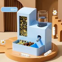 1pc Hamster Feeder & Waterer, Leak-Proof Drinking Fountain, All-In-One Hamster Food Bowl & Water Dispenser, Anti-Spill Multifunctional - View 11