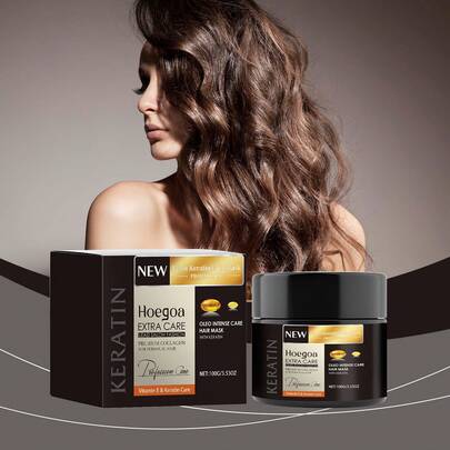 Sharon 角蛋白修护发膜，100克 - 专业深层修护配方 - 蕴含胶原蛋白和维生素E - 重建强韧亮泽秀发