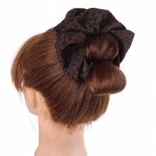 Tóc giả búi sợi tổng hợp 4 inch, tóc giả búi họa tiết da báo, tóc giả bồng bềnh, tóc giả Hanfu, tóc giả che kín đầu tiện dụng. - Nhiều màu - Xem 14