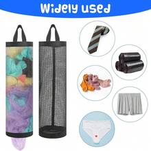 3/5件装塑料袋收纳架，尼龙网眼购物袋挂钩，可重复使用的垃圾袋支架，适用于家庭和厨房 - 彩色 - 查看 6