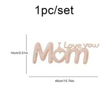 Happy Mother's Day "I LOVE MOM" Felt Photo Prop, Party Decoration Letter Theme Banner Wall Sticker - Mother's Day - View 8