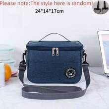 1pc/2pcs Kitchen Storage & Travel Food Container, Square Bento Box Bag Insulated Lunch Bag, Picnic Bag, Bento Box Tote Bag, Pouch-In-Pouch, Reusable Insulated Lunch Bag, Bento Bag, Bento Box Tote - Multicolor - View 21