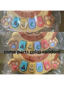 Caja de música con diseño de león de dibujos animados, mini juguete educativo para niños pequeños - Amarillo - Ver 9