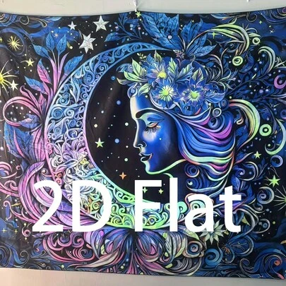 1pc Item - Cosmic Starry Sky Tapestry, Deep Blue Starry Moon Ceiling Decor, Small Cosmic Wall Tapestry, Suitable For Bedroom, Dormitory, Holiday, Living Room Wall Hanging, Polyester Fabric, No Installation Required, Aesthetic Tapestry Wall Hanging For Living Room, Bedroom, Dormitory, Home Decor. Includes Easy Installation Kit, Halloween Decorations, Backdrop, Perfect For Room Decor.