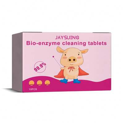 Tabletas Efervescentes de Sal Bioenzimática Jaysuing, para Limpiar Manchas Amarillas Persistentes en la Ropa y Manchas de Café
