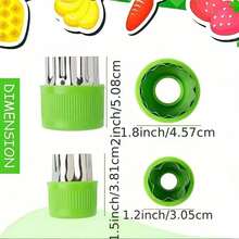 6/10pcs Stainless Steel Vegetable Fruit Flower Cartoon Shaped Cookie Cutter Mold, Baking Pastry Stamp Mold - Multicolor - View 3