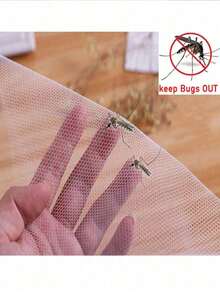 Anti-Mosquito Window Screens,Mosquito Nets For Window,Mesh Anti Insect Air Tulle Invisible White Fiberglass Mosquitoes And Flies - White Netting With White Edges - View 5