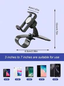 Giá đỡ điện thoại ô tô xoay 360° - Giá kẹp đa năng, phù hợp với bảng điều khiển và cửa gió điều hòa, lực kẹp điều chỉnh được, thao tác bằng một tay - Giá đỡ điện thoại định vị ô tô dành cho mọi loại điện thoại thông minh. - A - Xem 9