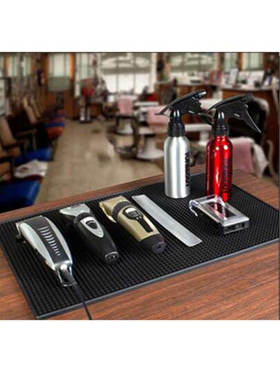 وسادة مغناطيسية للحلاقة من شركة شميان، منظم أدوات الحلاقة، وسادة مطاطية لمقص صالون الحلاقة ومحل التجميل، ملحقات حلاق محترف مرنة من السيليكون مضادة للانزلاق