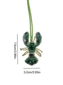 Handmade Beaded Ocean Creature Accessory Set, Including Starfish, Seahorse, Octopus And Lobster Fabric Patch Decorations Bag Charm Accessoires Charms For Bag Teacher Gifts - Multicolor - View 13