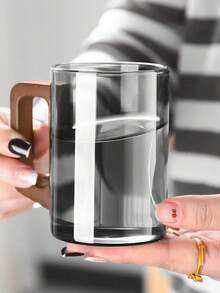 木柄玻璃杯茶杯耐热客厅杯水套装家用客人水壶水杯套装 - 彩色 - 查看 1