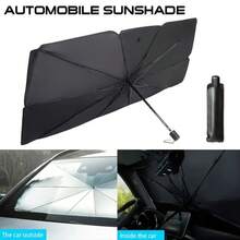 Summer Car Sun Visor, Windshield Sun Shade, UV Protection, Heat Insulation, Retractable & Foldable Car Sun Curtain, Heat Insulation Sun Shade - A - View 8