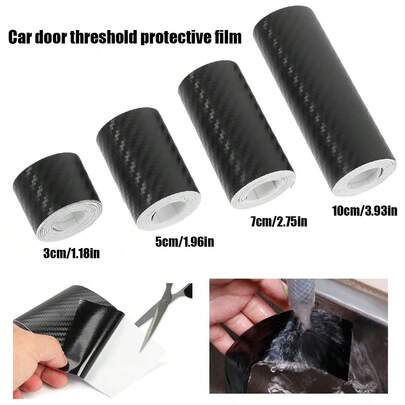 3D Nano Carbon Fiber Car Door Edge Protector Tape, Waterproof Decorative Adhesive Protective Film Tape