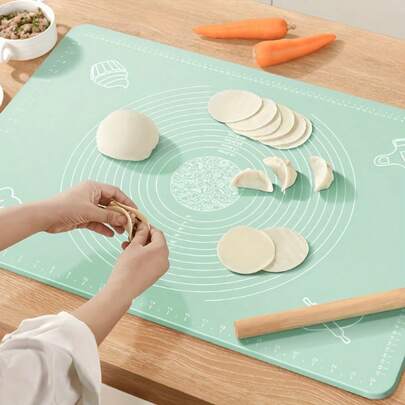 1pc EVA Baking Mat - Non-Stick, Reusable, Suitable For Dough, Pizza, Cake, Bread, Candy, Macaron - Durable And Easy To Clean, Suitable For Home, Industrial And Kitchen, Essential Kitchen Item, Natural Color, Ideal For Easter And Valentine's Day, Available In 4 Sizes S/M/L/XL, Suitable For Wedding Parties, Mother's Day Gifts, Cooking Parties, Kitchen Parties, Family Gatherings