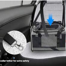 Soft-Edged Expandable Pet Carrier, Compliant With Most Airlines' Under-Seat Cabin Regulations (Please See Relevant Regulations) - TSA-Compliant Cat And Dog Travel Carrier, 18x11x11 Inches, Available In Multiple Colors. - 粉色 - 查看 3