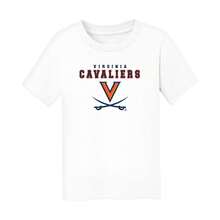 Virginia Cavaliers Varsity Logo Kids T-Shirt _ NCAALicensed 100% Cotton Infant Toddler Tee - trắng - Xem 1
