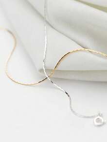 1 pieza Tobillera de plata de ley S925 con cadena de cuentas, tobillera de playa para mujeres - regalo perfecto para madres, hermanas y novias - Calcetín - Ver 5