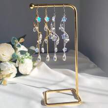 Fashionable Delicate Cute Star Tassel Pendant Earrings, Versatile For Daily, Commute, Casual, Party, Birthday Wear - Silver - View 2