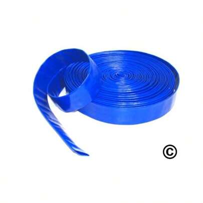 SUBMERSIBLE PUMP HOSE WATER 50mm (2inch) LAY FLAT BLUE 20M X