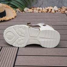 Women's Soft Sole Casual Sports Shoes, White Sneakers, Versatile Chunky Sneakers - Brown - View 6