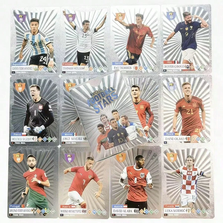 Panini 2026 World Football Star Theme Collectible Cards, Football Player Trading Card Collectibles, Party Decoration And Gifts - Silver - View 1
