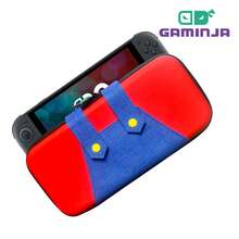 GAMINJA Switch 2 游戏机保护套，游戏机配件收纳包，PU材质，内置口袋+卡槽，旅行收纳户外防水保护套，可容纳10张游戏卡，便携式游戏机收纳包 - 查看 2