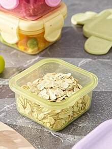 1 pieza Mini caja redonda para almacenamiento de alimentos, caja bento portátil, caja de almuerzo pequeña, caja de almuerzo mini para estudiantes de primaria, apta para microondas y refrigerador, caja de conservación de frutas, recipiente redondo de plástico transparente con tapa, recipiente hermético, caja de almacenamiento de alimentos para la cocina, caja bento para el hogar - color - Ver 10